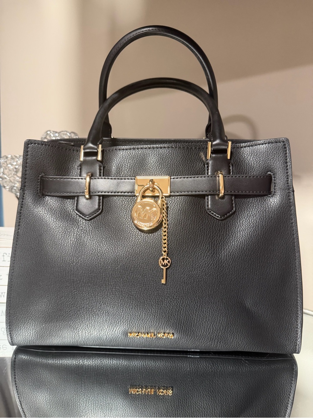 Michael Kors Hamilton Medium Leather Satchel